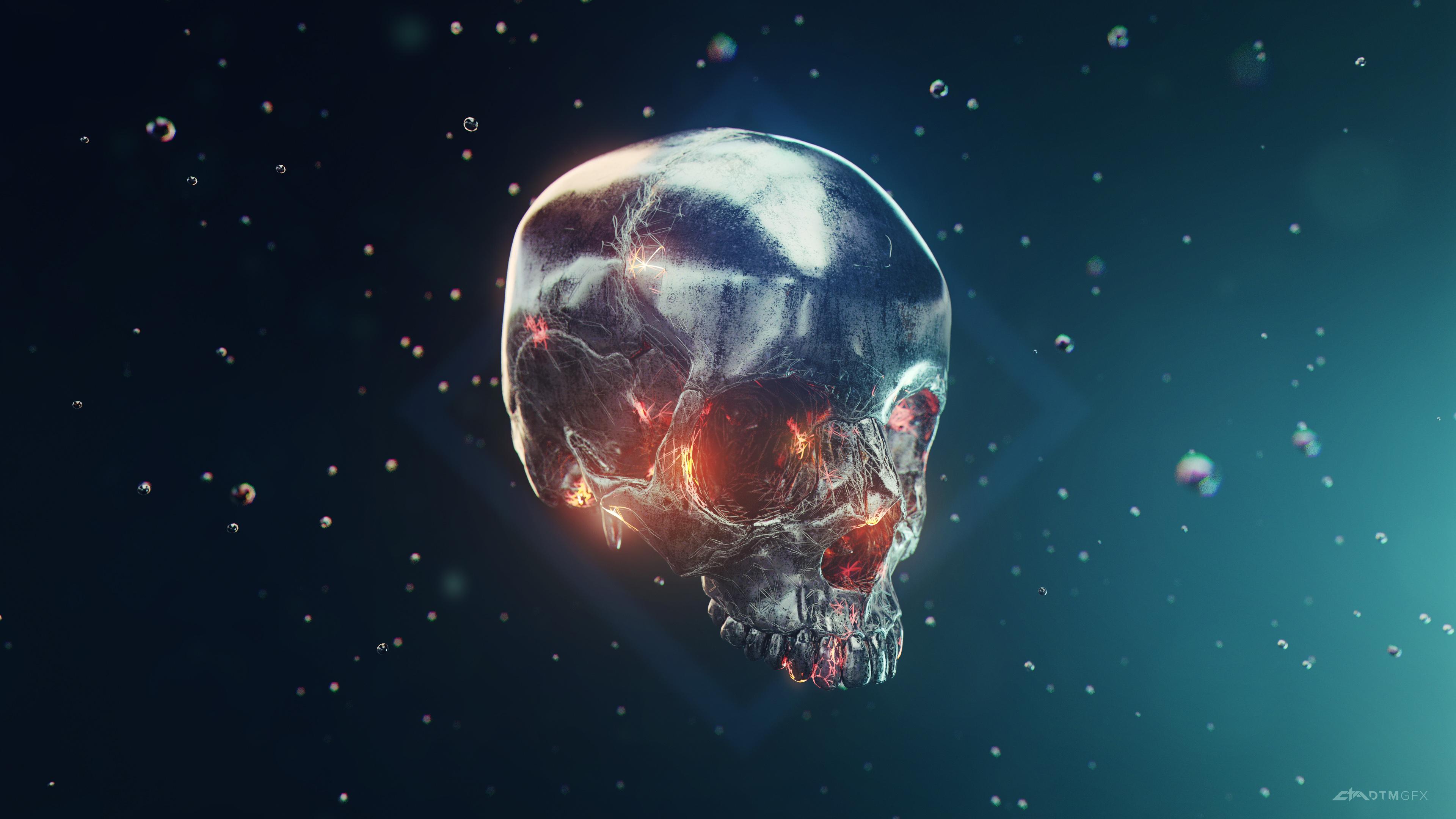 Skull 4k - HD Wallpaper 