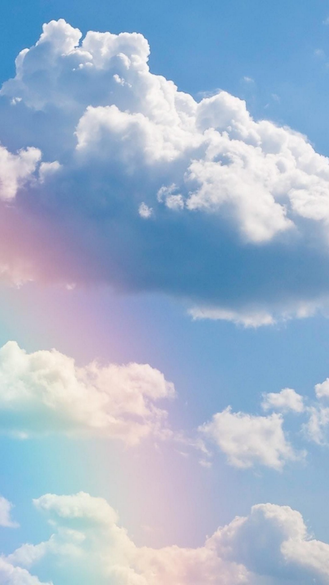 Rainbow Sky Wallpaper Iphone - HD Wallpaper 