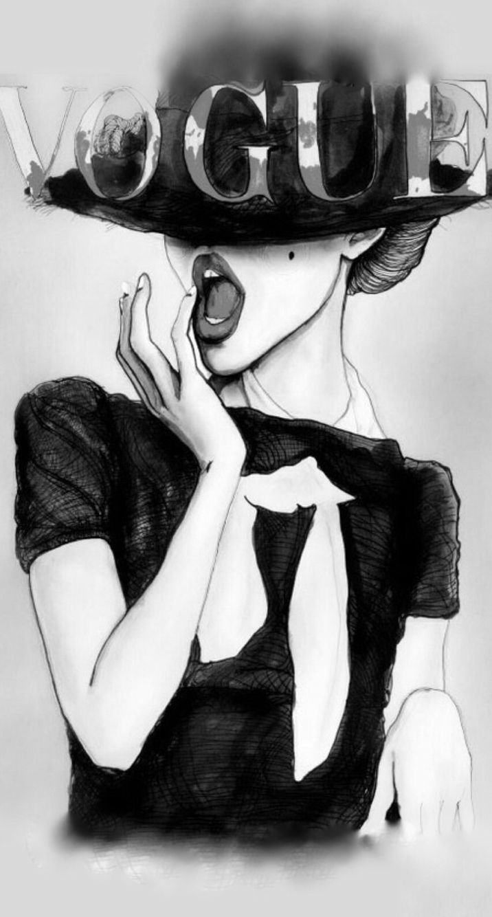 Vogue Sketch - HD Wallpaper 