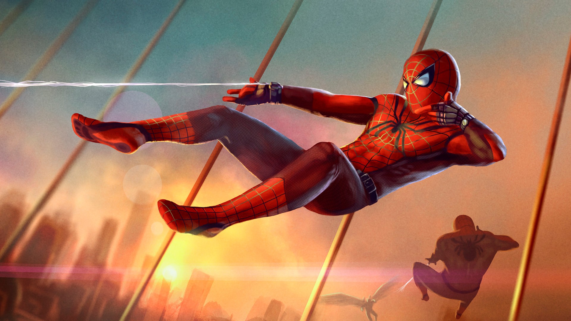 Spiderman Art Hd - Spiderman Wallpaper Hd Marvel - HD Wallpaper 