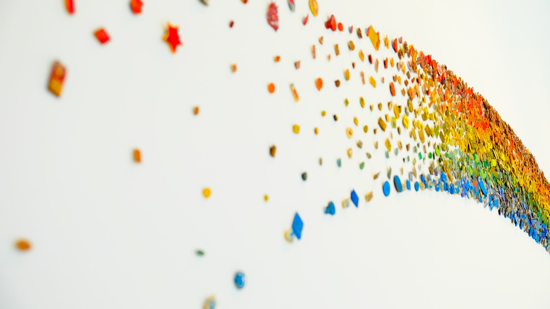 Abstract Art Rainbow Decoration Artistic Wallpaper - Artistic - HD Wallpaper 