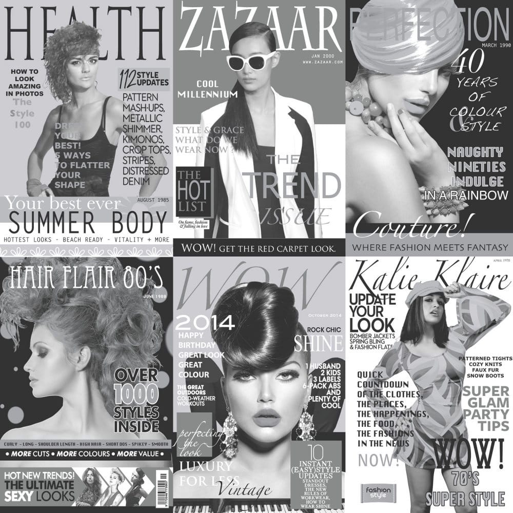 Black And White Fashion Magazine - HD Wallpaper 
