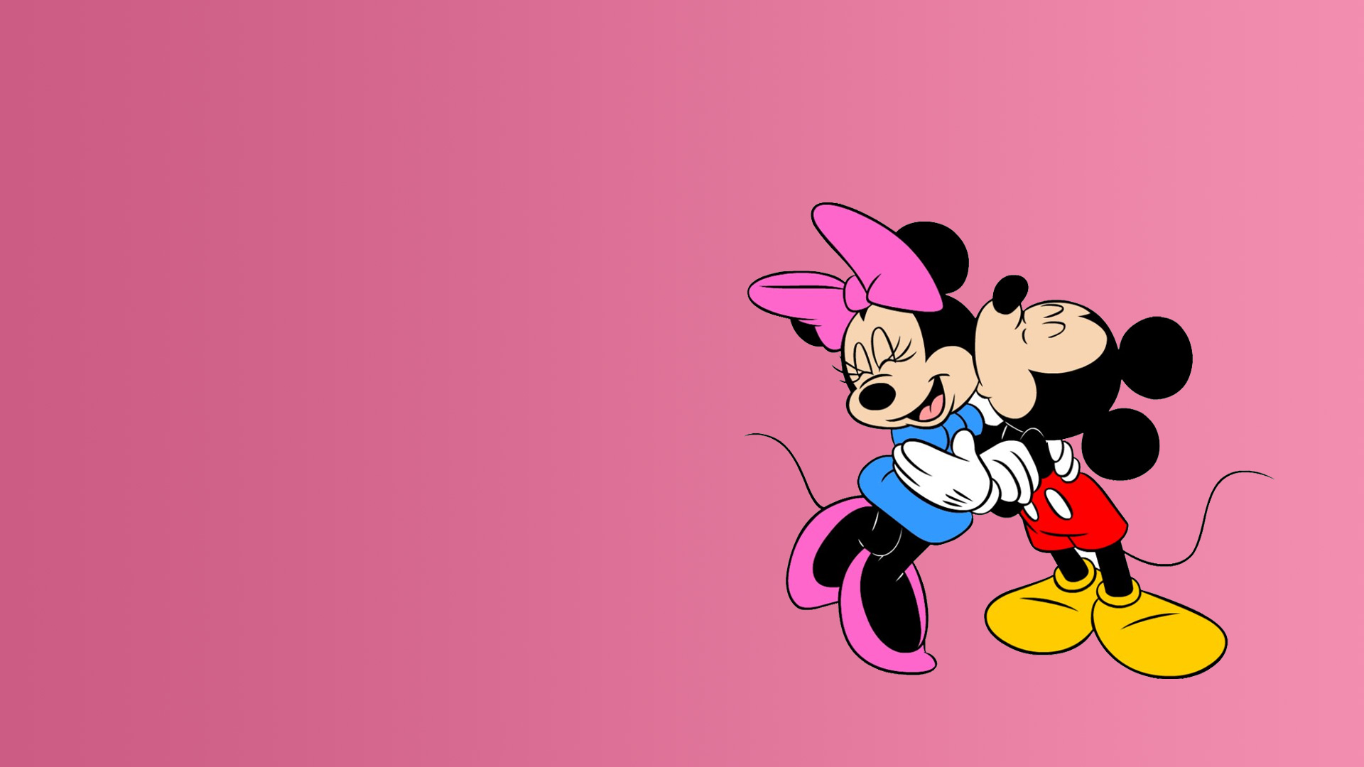 Mickey Mouse Y Minnie - HD Wallpaper 