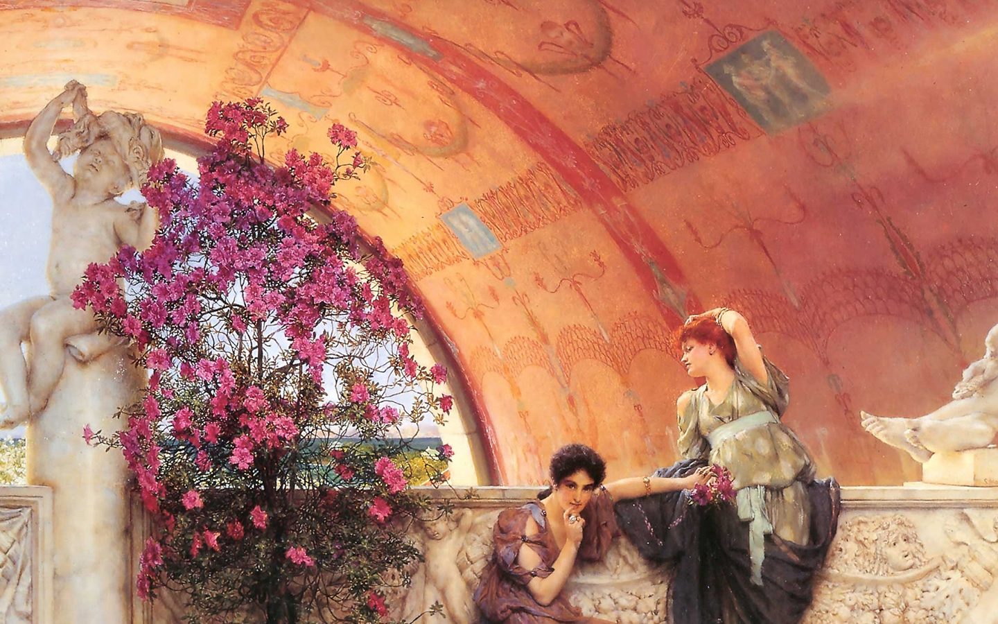 Lawrence Alma Tadema Unconscious Rivals - HD Wallpaper 