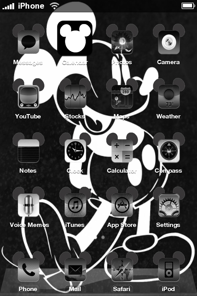 Mickey Mouse Wallpaper Black And White - Micky Maus Wallpaper Iphone - HD Wallpaper 
