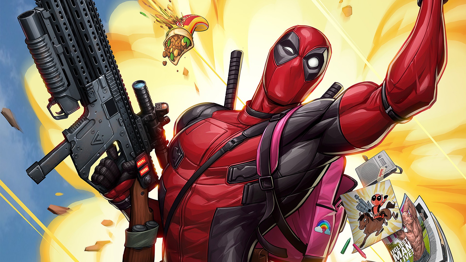 Dead Pool Hd Unicornio - HD Wallpaper 