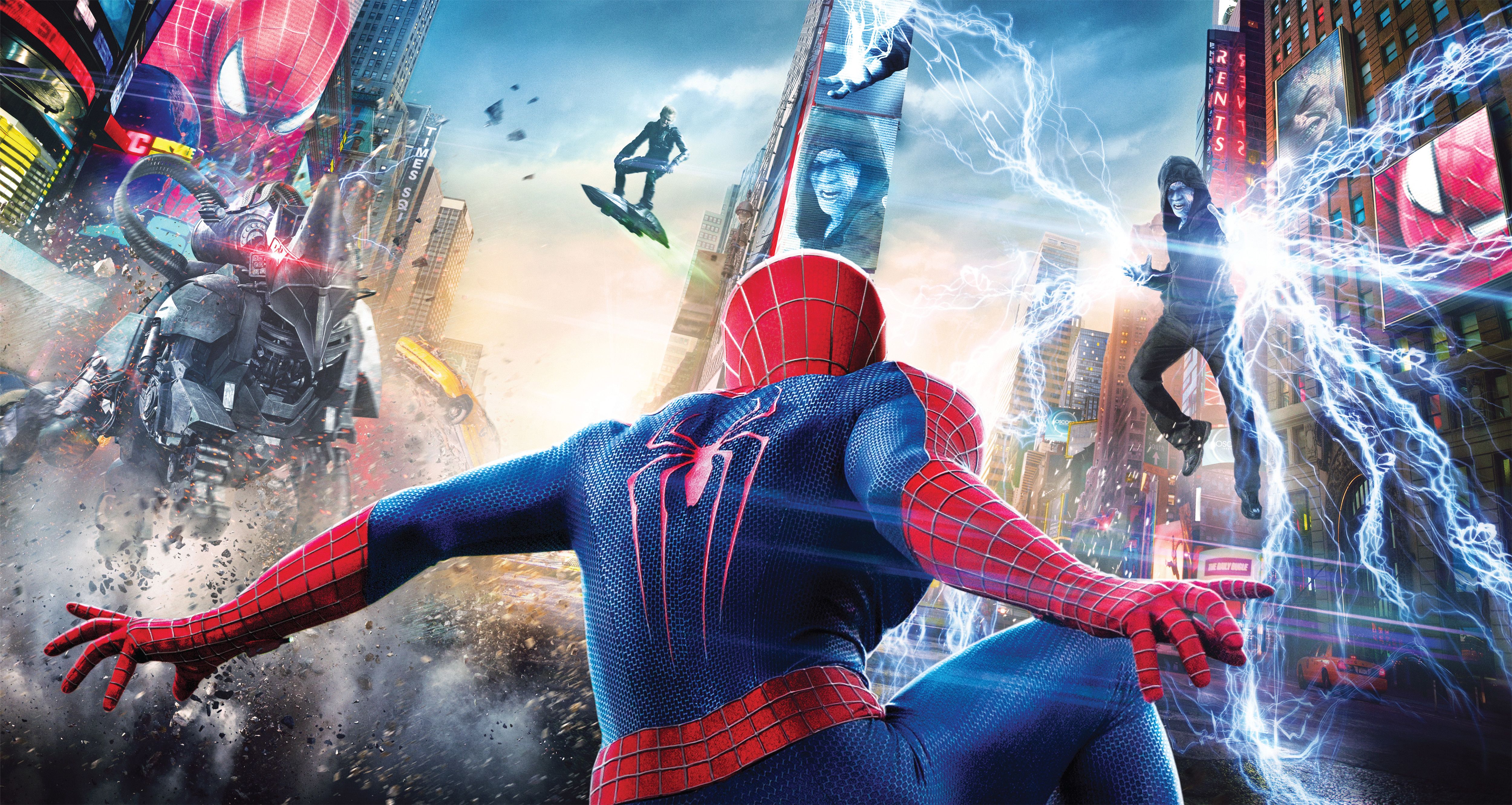 Wallpaper The Amazing Spider Man 2, Spider Man, Electro, - Drawing Of The Amazing Spider Man 2 - HD Wallpaper 