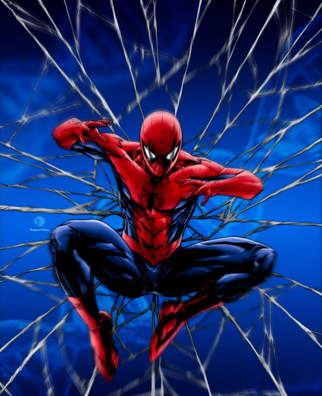 Spider-man, Comic, Artwork, Cobweb - Spiderman Wallpaper Comic - HD Wallpaper 