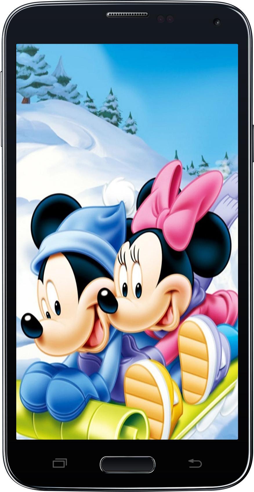 Mickey And Minnie Mouse Wallpaper For Android - HD Wallpaper 