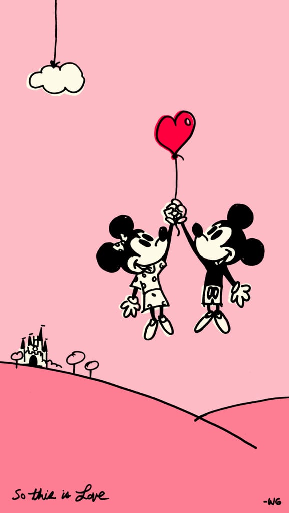 Iphone Wallpaper Mickey And Minnie - HD Wallpaper 