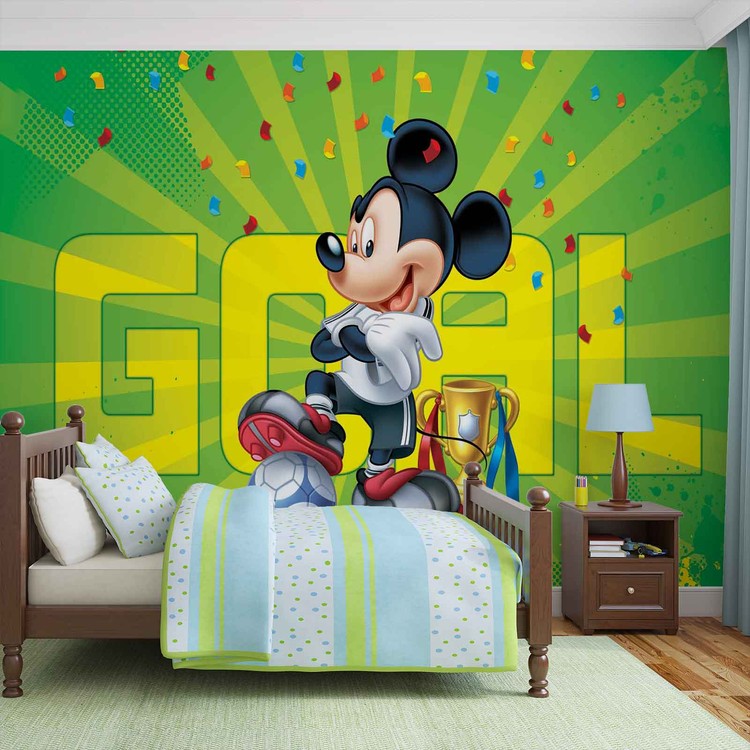 Disney Mickey Mouse Wallpaper Mural - HD Wallpaper 