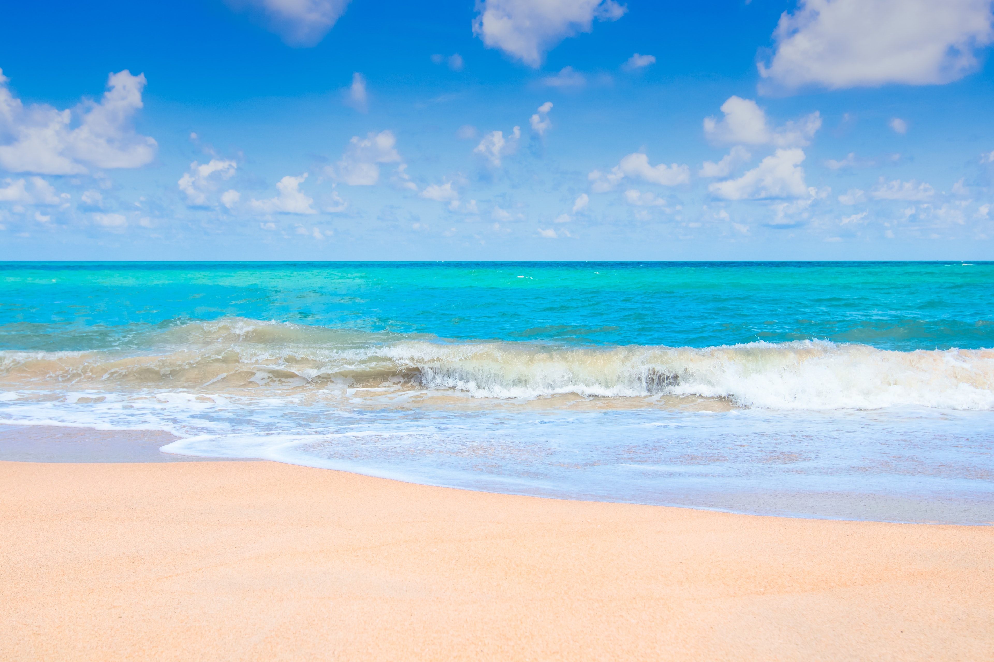 Download Lovely Blue Sea Wallpaper 4k Resolution - รูป พื้น หลัง ทะเล สวย ๆ - HD Wallpaper 