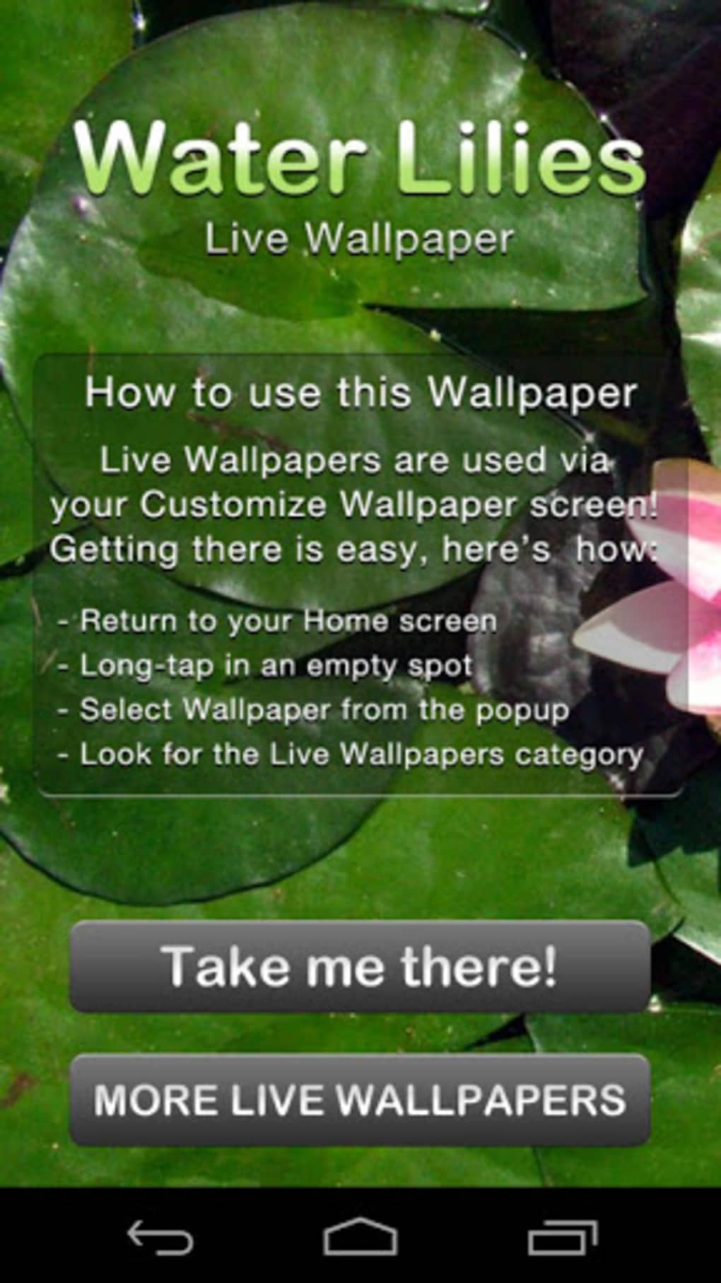 Water Lilies Live Wallpaper - Lawn - HD Wallpaper 