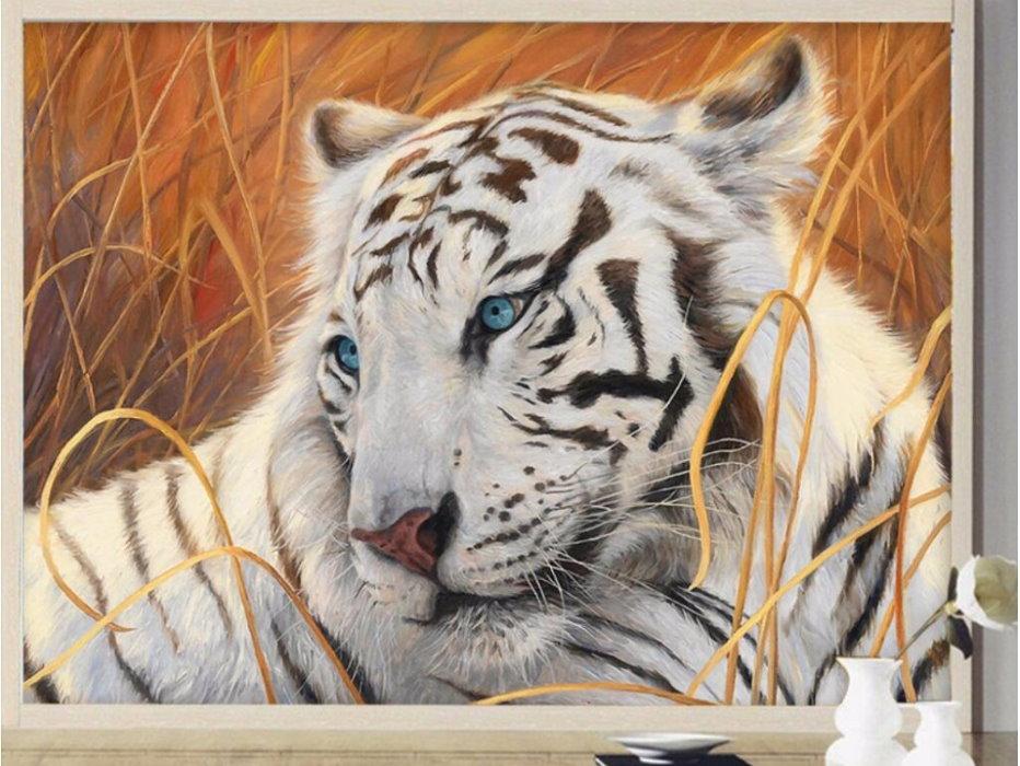 Tiger Wall Decor Mixed Media - HD Wallpaper 