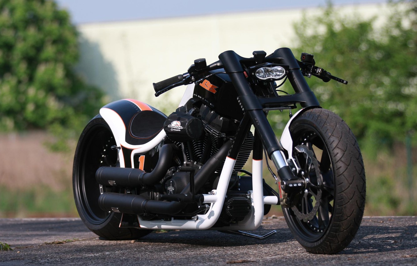 Photo Wallpaper Harley-davidson, Softail, Thunderbike, - Cruiser - HD Wallpaper 