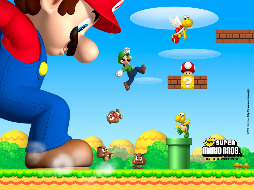 New Super Mario Brothers - New Super Mario Bros Background - HD Wallpaper 