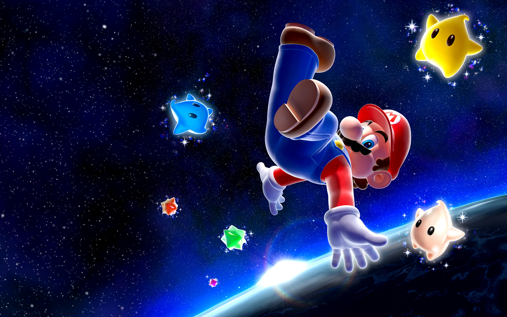 Super Mario Galaxy Background - HD Wallpaper 