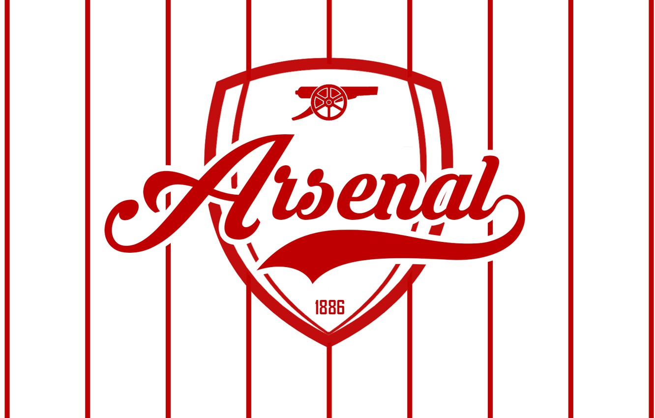Photo Wallpaper Arsenal, Logo, Minimalism, Football, - Arsenal F.c. - HD Wallpaper 