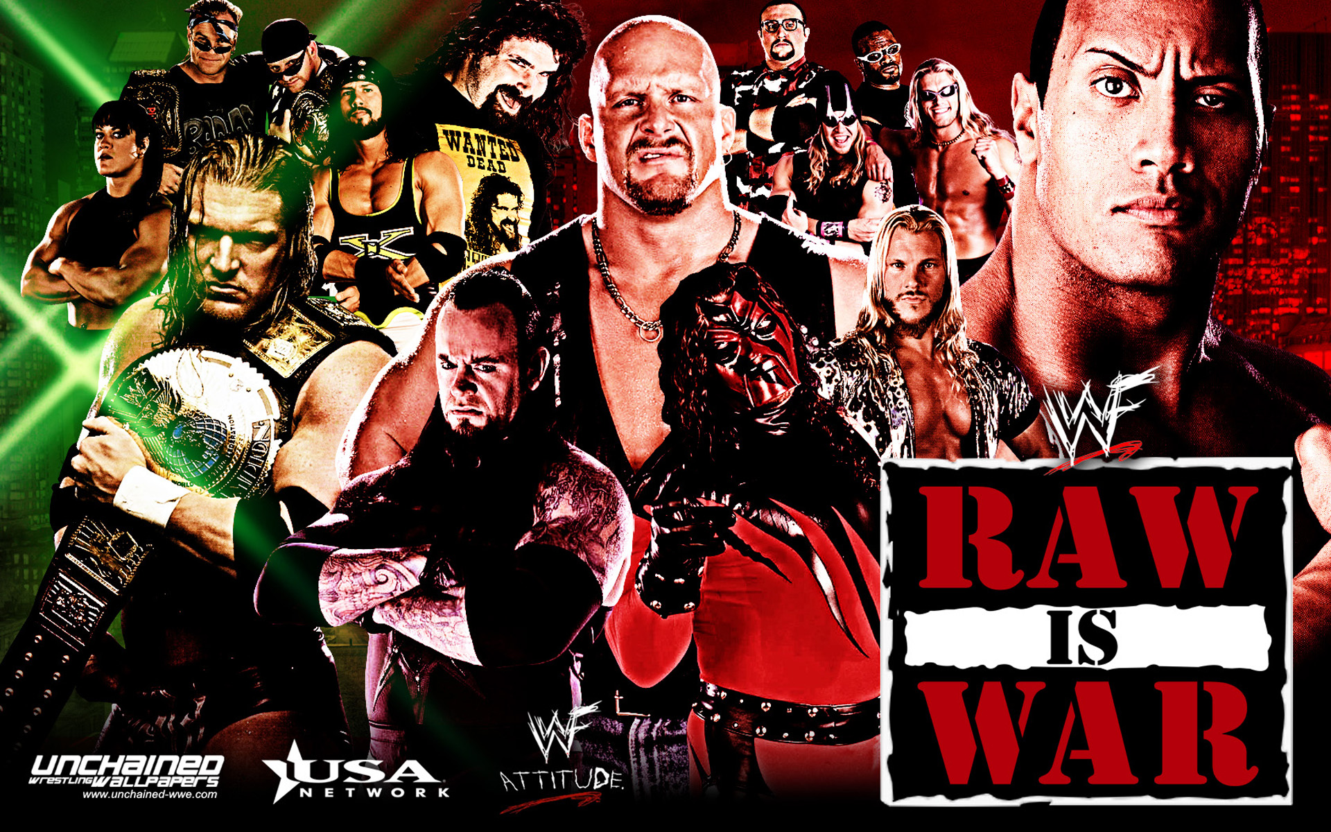 Wwf Monday Night Raw - Era De La Actitud Wwe - HD Wallpaper 