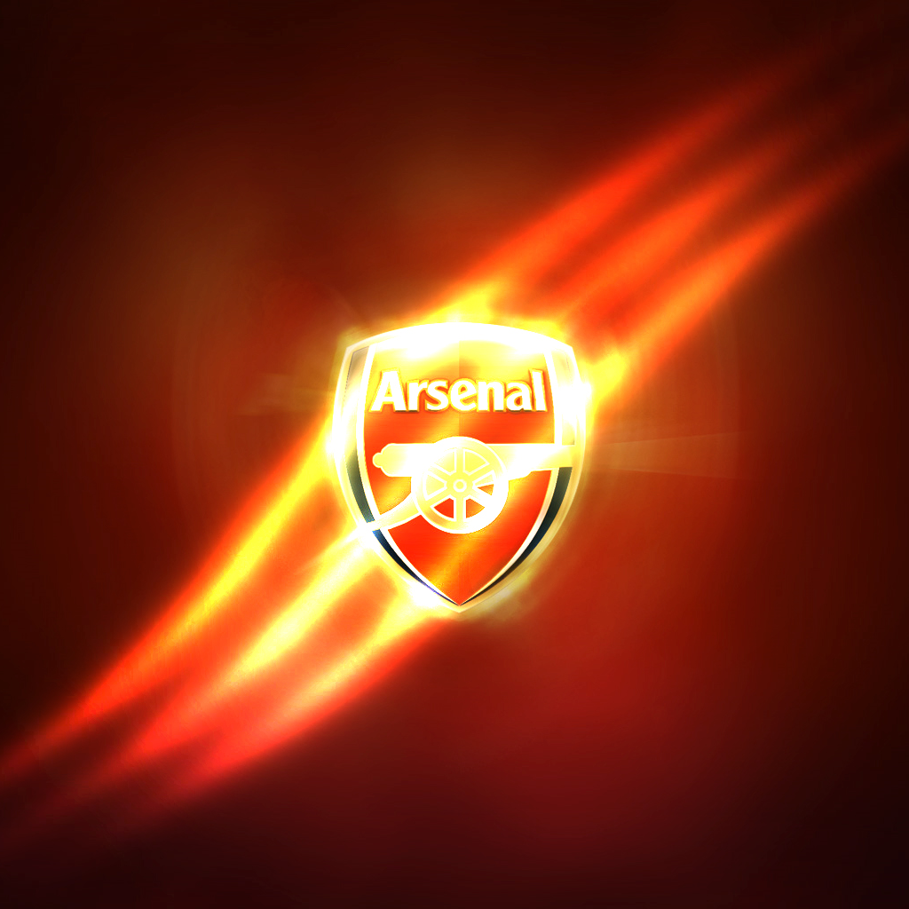 Arsenal Logo Wallpaper - Arsenal Logo Fire - HD Wallpaper 