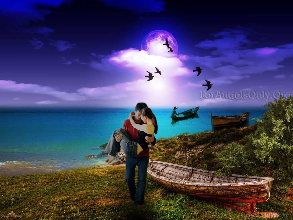 Couple Romantic - HD Wallpaper 