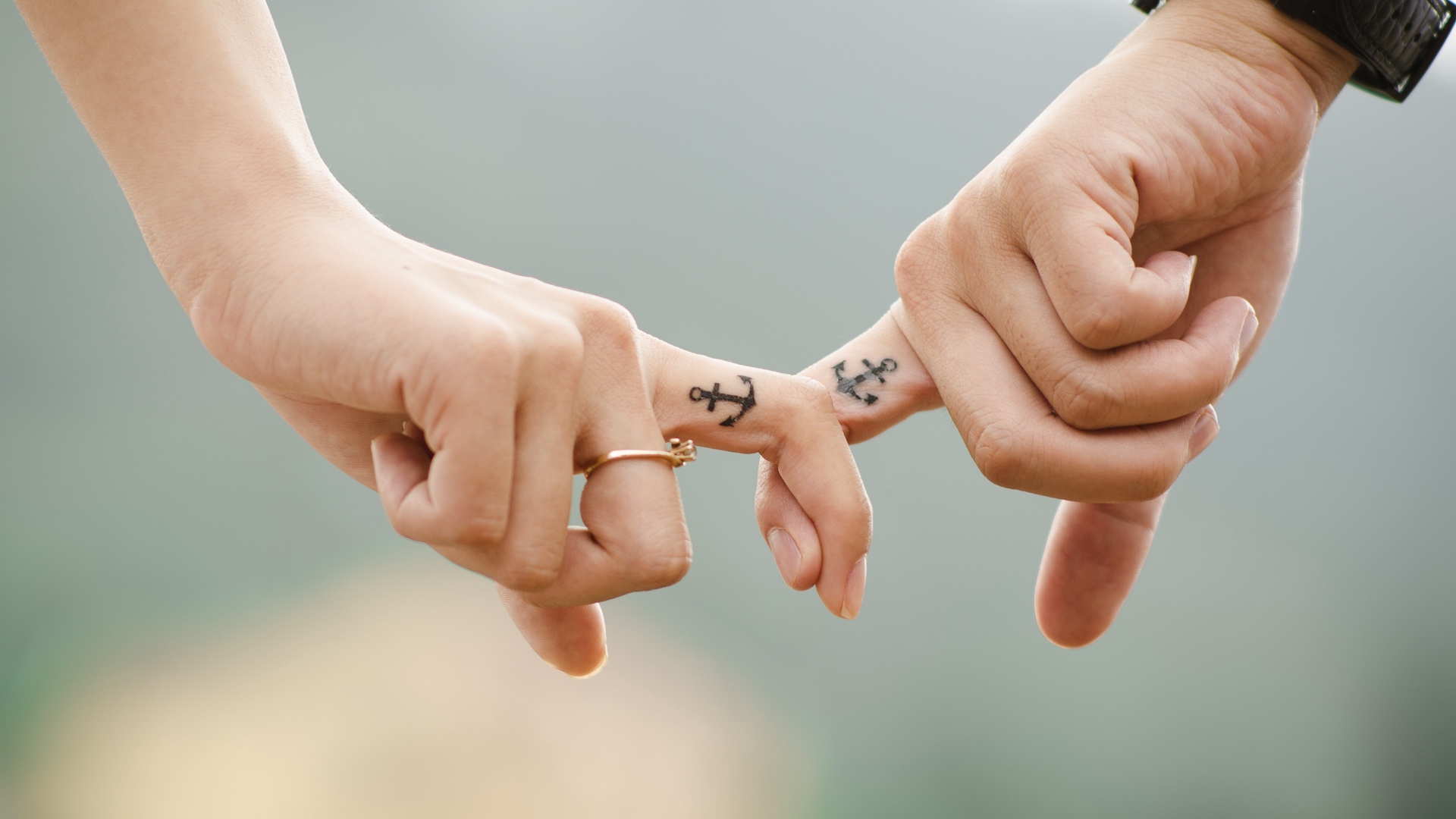 Wallpaper Love, Hands, Romance, Tattoos, Couple, Anchor - Love Romantic Wallpaper Hd - HD Wallpaper 