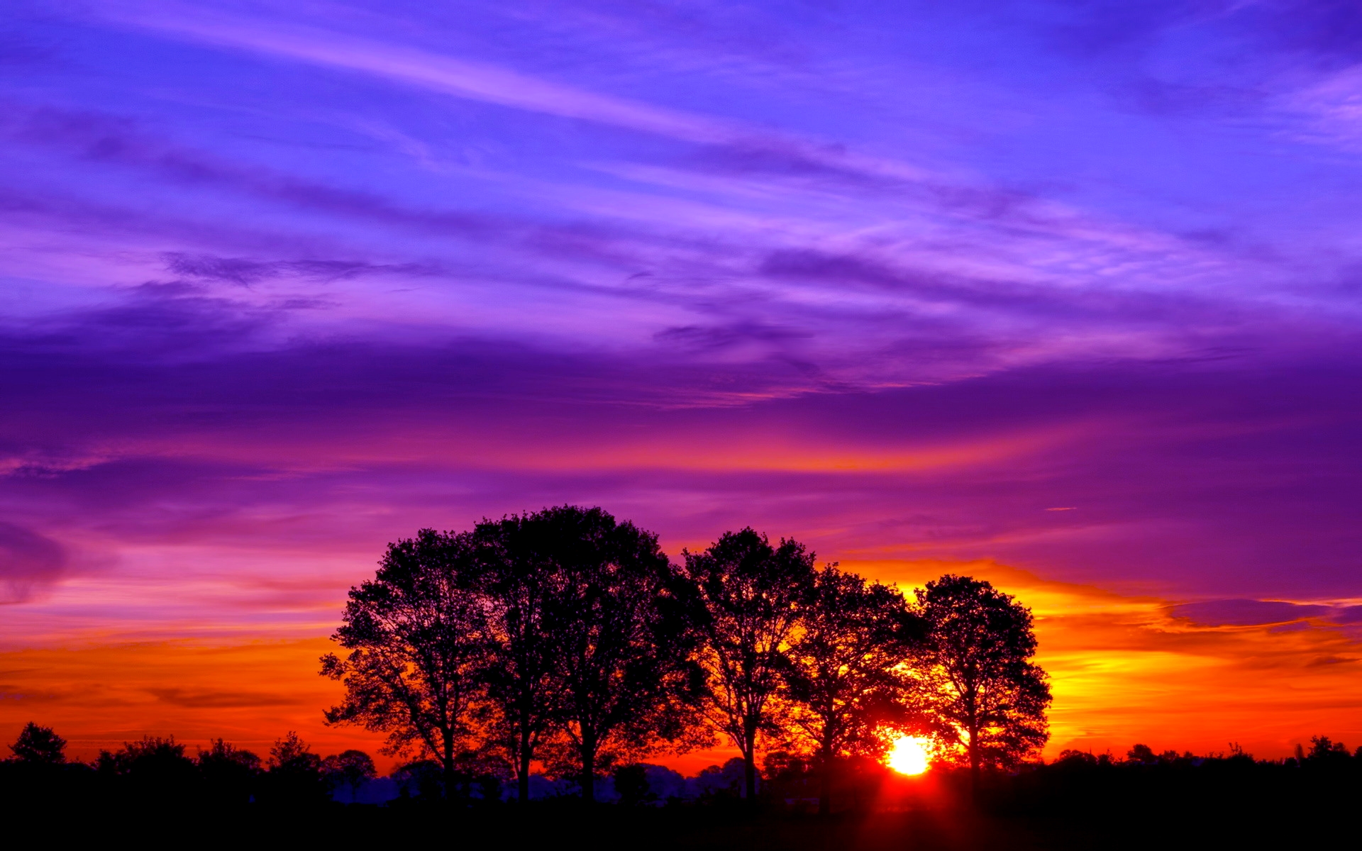 Beautiful Sunset Wallpaper Hd - HD Wallpaper 