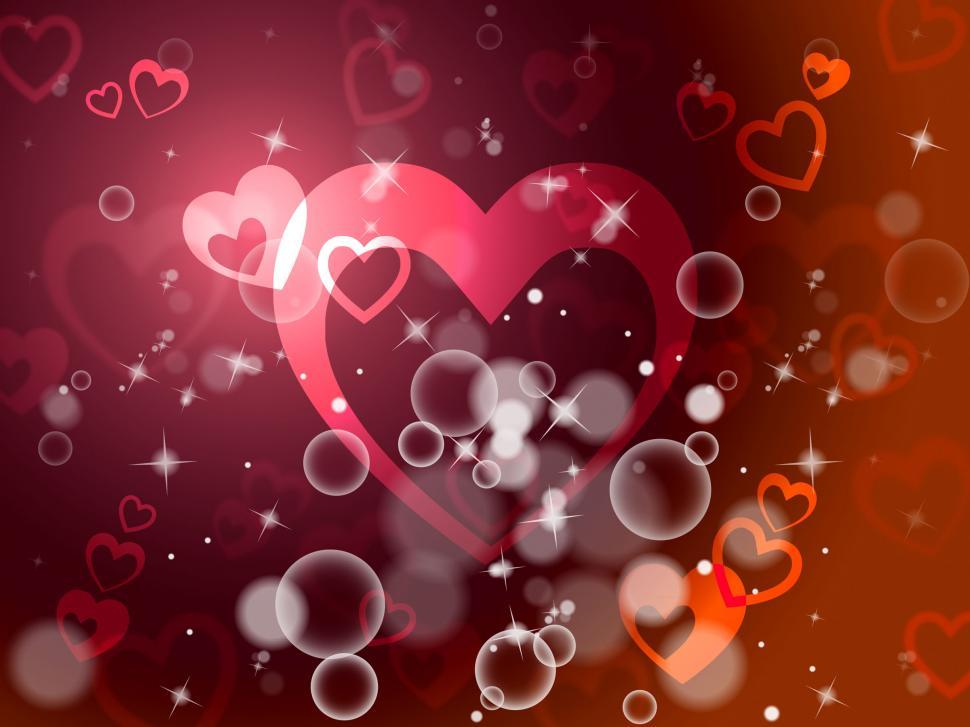 Romantic Hd Heart Background - HD Wallpaper 