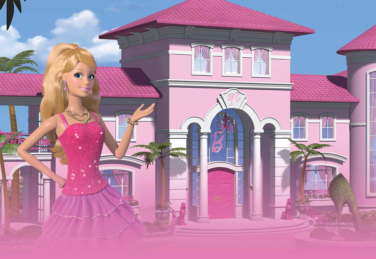 Barbie Wallpaper - Barbie Dream House Background - 1500x1034 Wallpaper -  