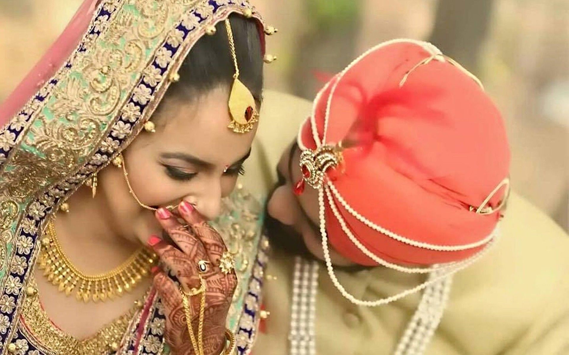 Cute Punjabi Couple New Wedding Wallpapers - Hd Pics Of Punjabi Couples - HD Wallpaper 
