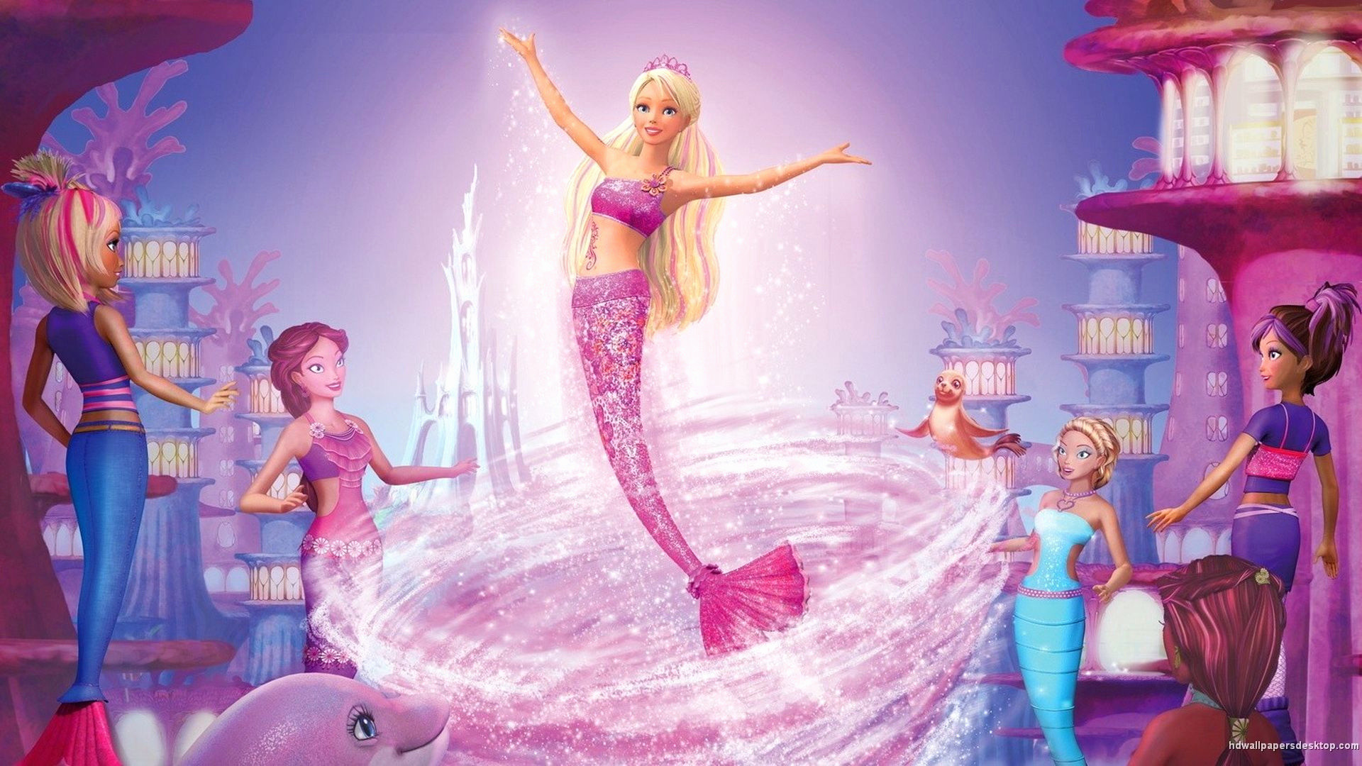 Barbie Wallpaper Elegant Barbie Wallpapers Wallpaper - Barbie In A Mermaid Tale - HD Wallpaper 