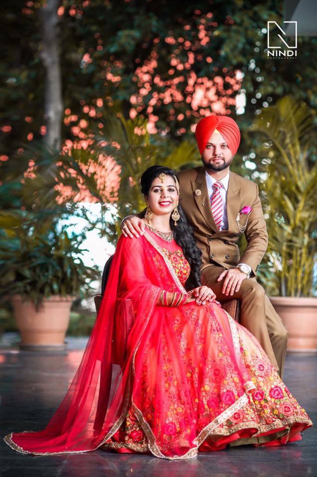 Sweet Punjabi Wedding Couple - HD Wallpaper 