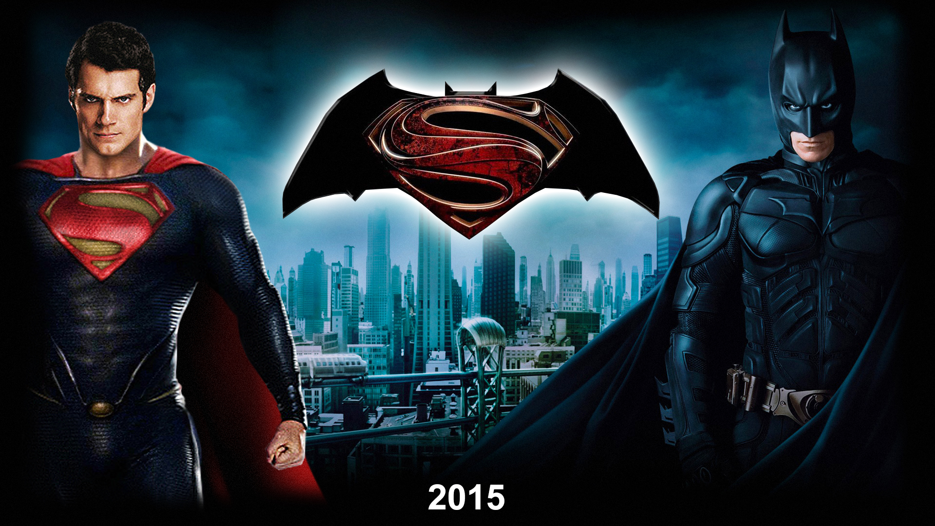 Superman And Batman Background - HD Wallpaper 