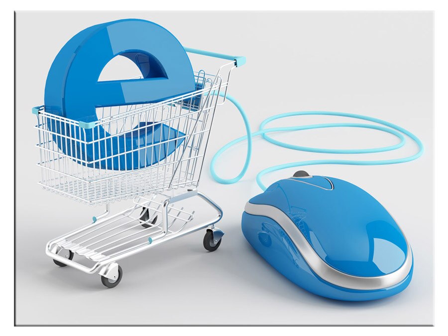 E Shopping And Traditional Shopping - HD Wallpaper 