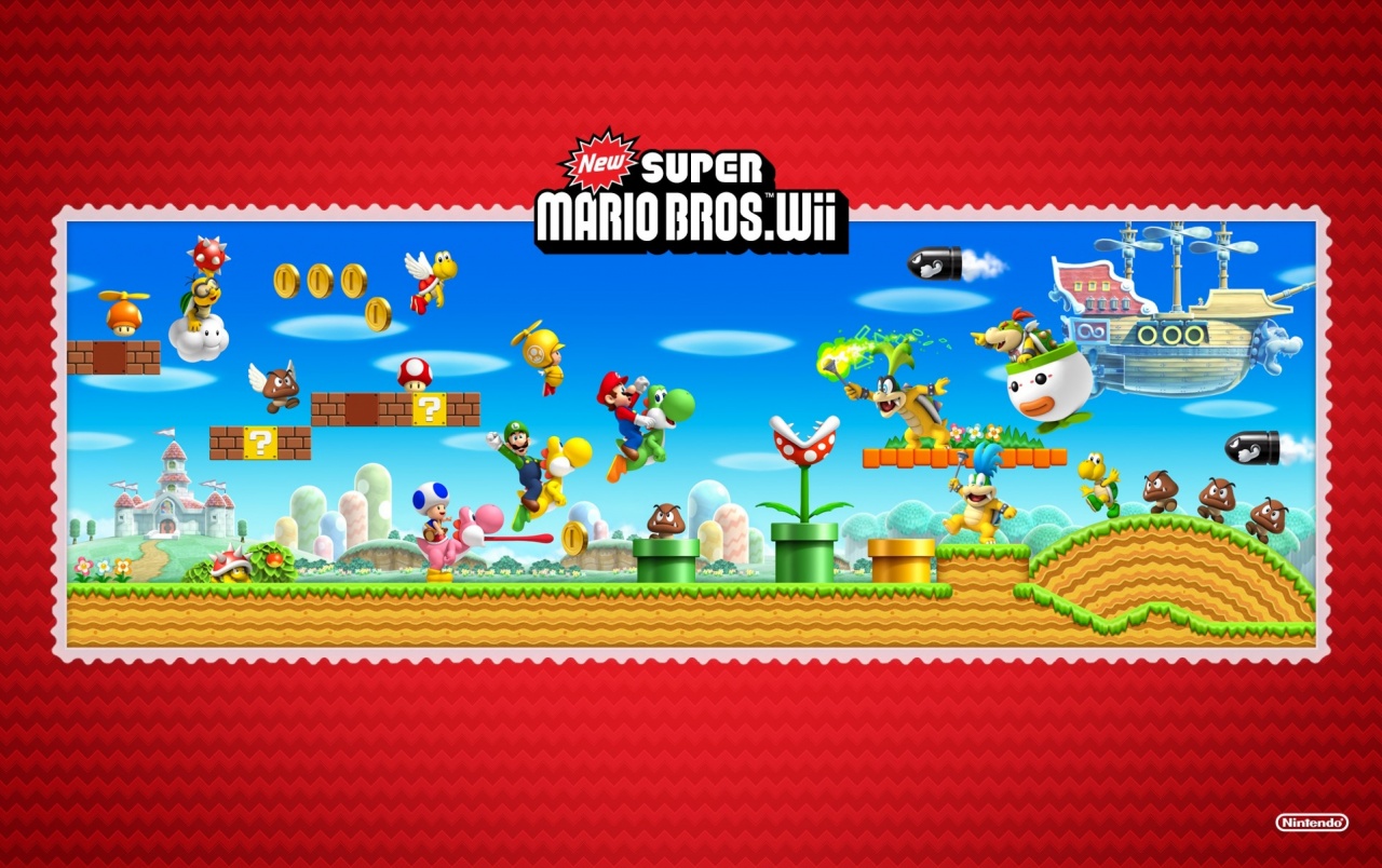 New Super Mario Bros - New Super Mario Bros Wii - HD Wallpaper 