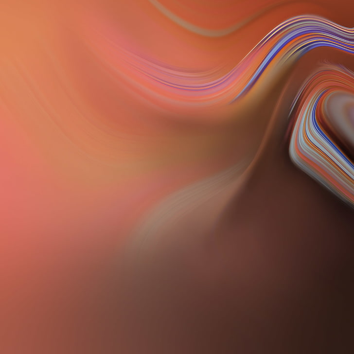Stock, Gradient, Waves, Orange, Samsung Galaxy Tab - Samsung Galaxy Tab A 2019 - HD Wallpaper 