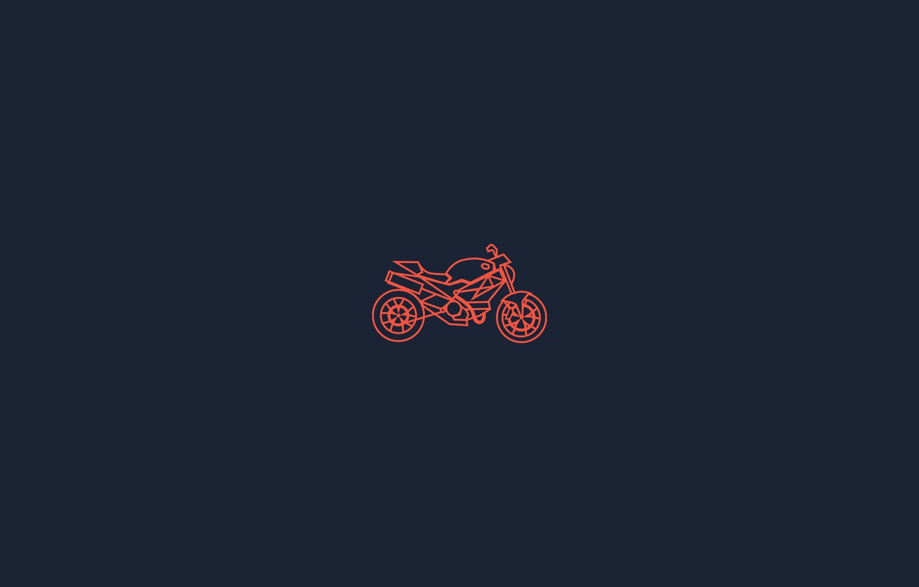 Photo Wallpaper Background, Moto, Minimalism, Motorcycle - Circle - HD Wallpaper 