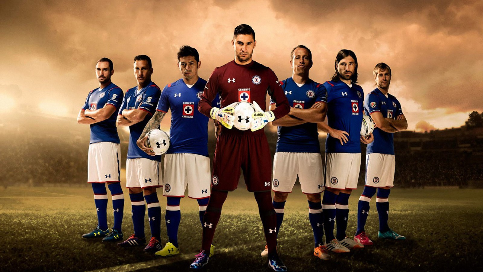 Cruz Azul 2014-15 Under Armour Kit Wallpaper - Under Armour Sport Sponsorship - HD Wallpaper 