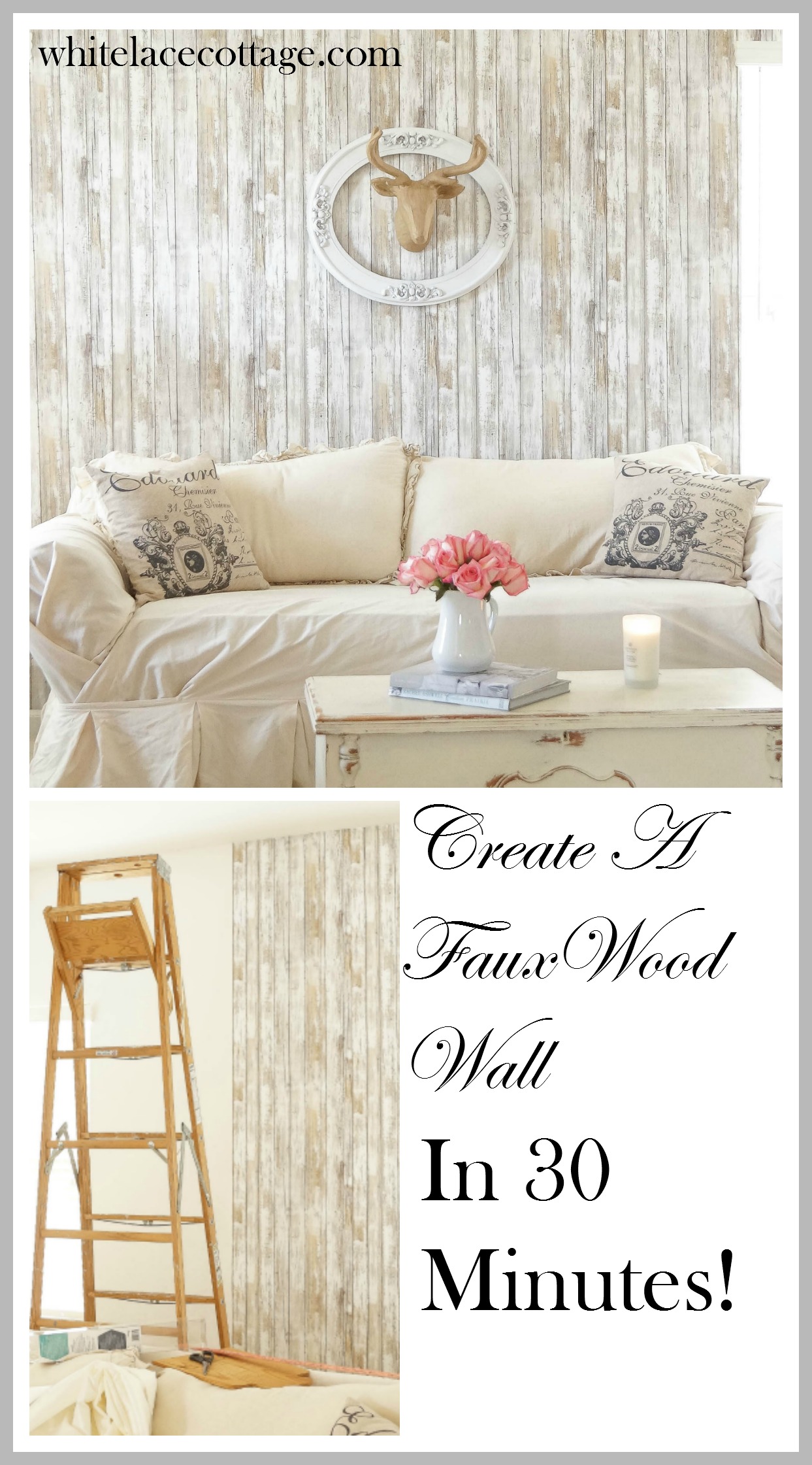 Reusable Wallpaper Faux Wood Accent Wall Faux Wallpaper Accent Wall