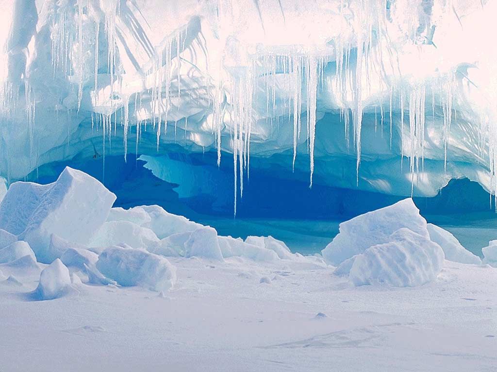 Ice Cave - HD Wallpaper 