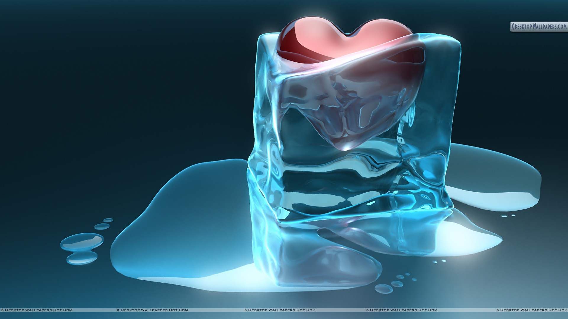 Ice Love - HD Wallpaper 