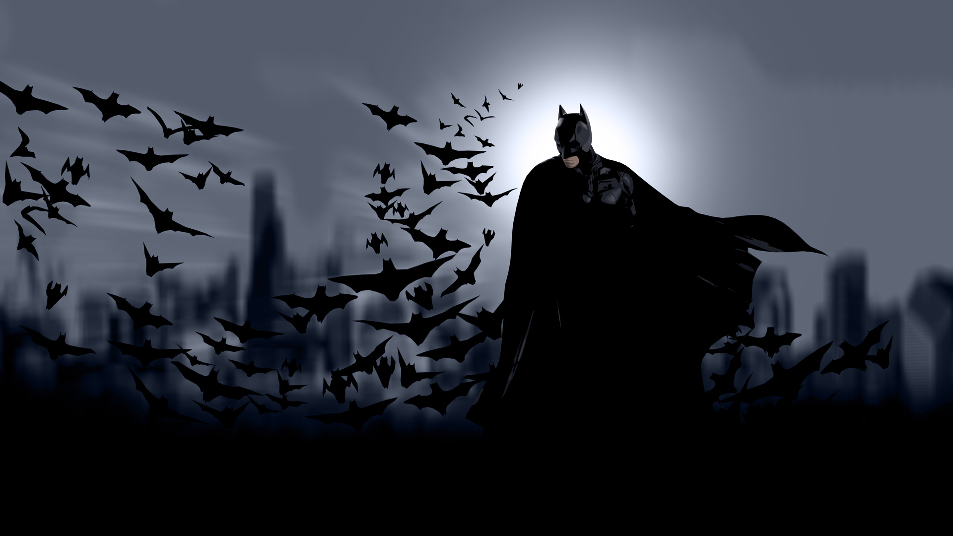 Batman And Bats 3d Live Wallpaper - HD Wallpaper 