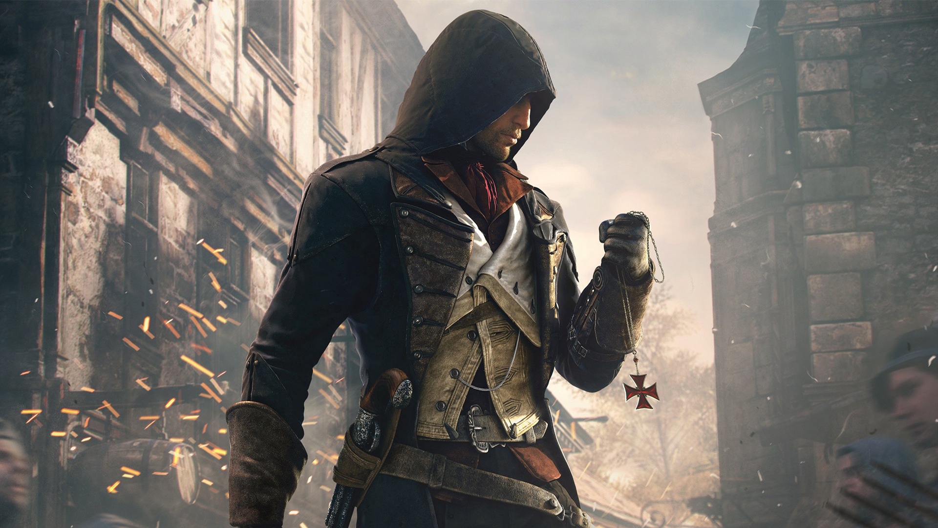 Wallpaper Arno, Hood, Killer - Assassins Creed Unity Final - HD Wallpaper 