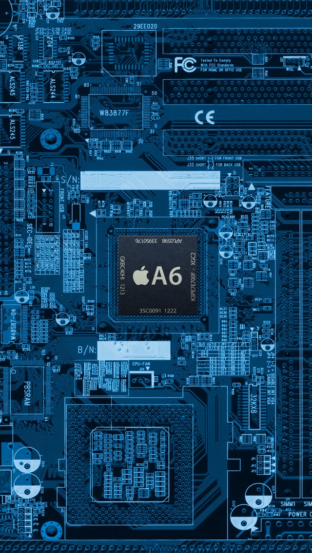 A6 Chip Internal Board Iphone 5 Wallpaper / Ipod Wallpaper - Iphone 6 Inside Wallpaper Hd - HD Wallpaper 