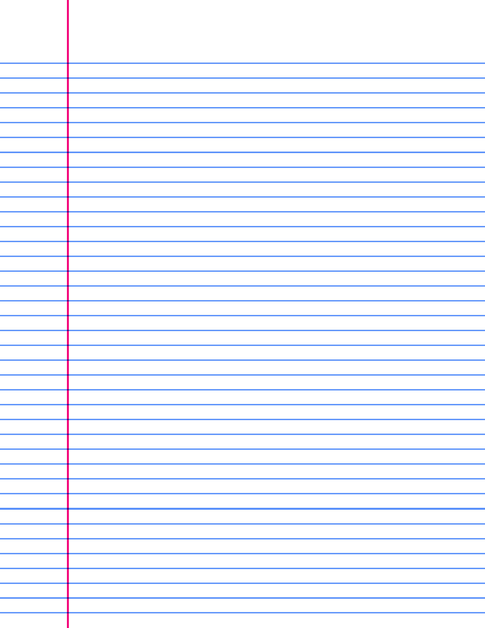 Paper Sheet With Lines