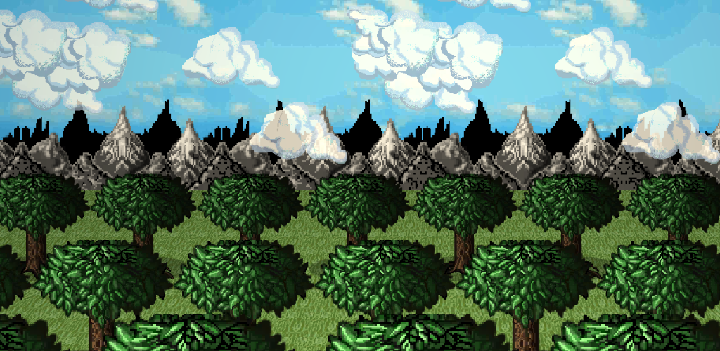 16 Bit Forest - HD Wallpaper 