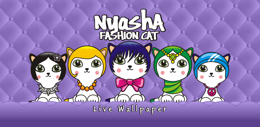 Nyasha Fashion Cat Live Wallpape - Cartoon - HD Wallpaper 