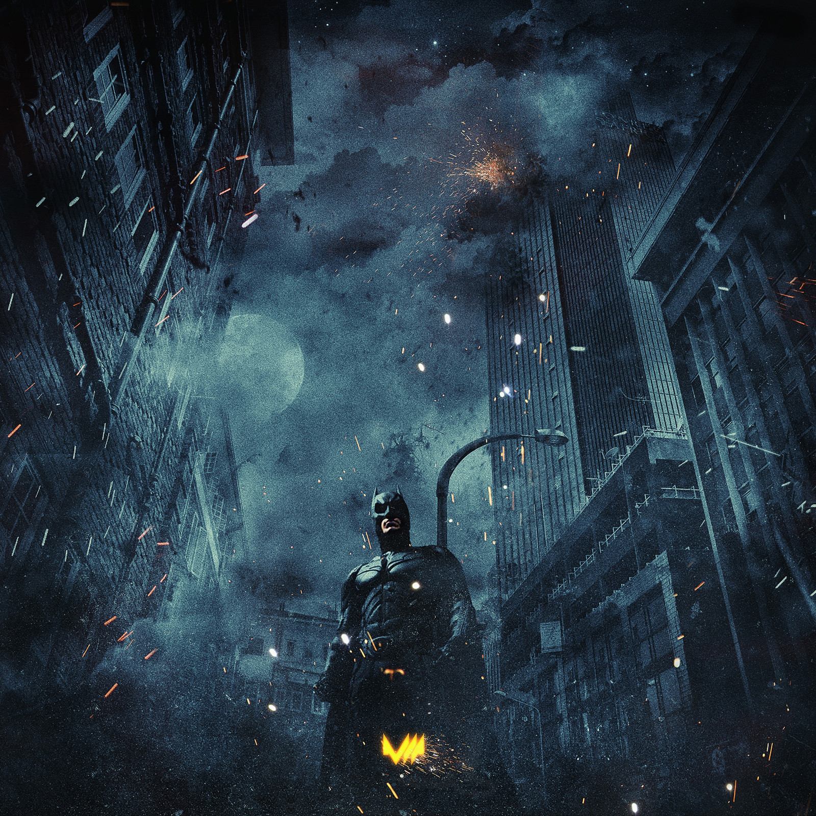 Batman The Dark Knight Blu - HD Wallpaper 