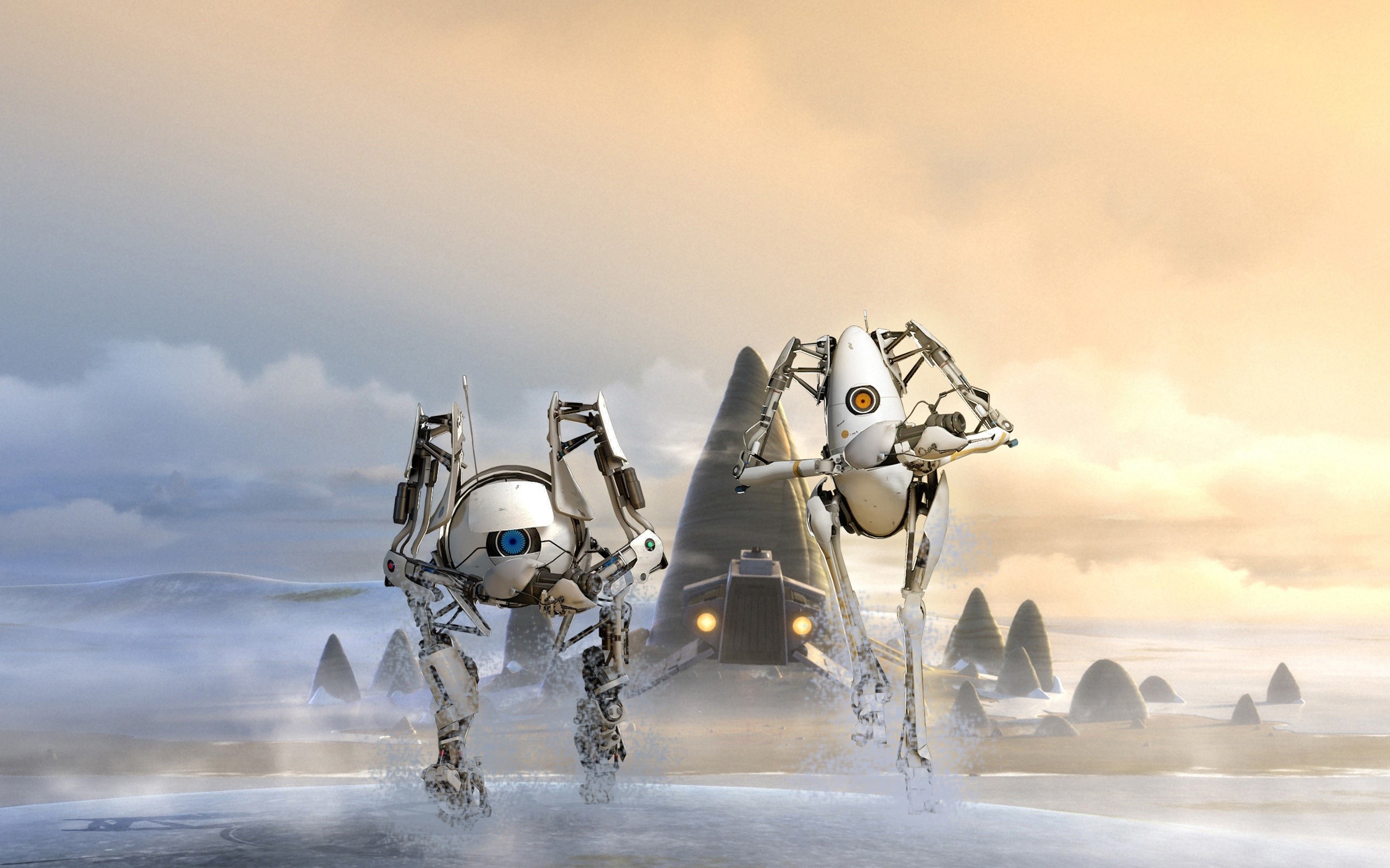 Portal 2 P Body And Atlas - HD Wallpaper 