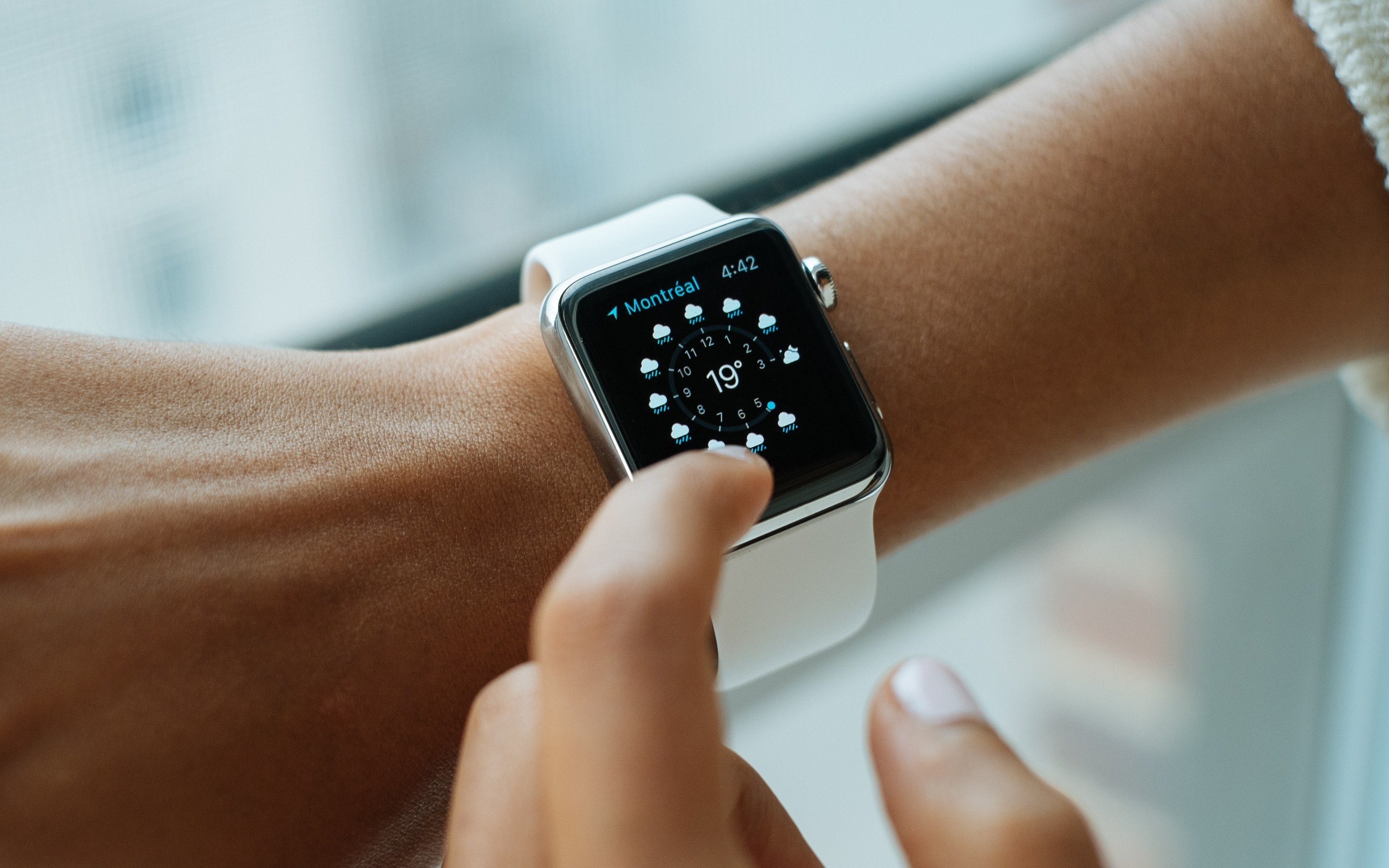 Smartwatch, Wrist, Hand - Apple Watch 4 サイズ - HD Wallpaper 